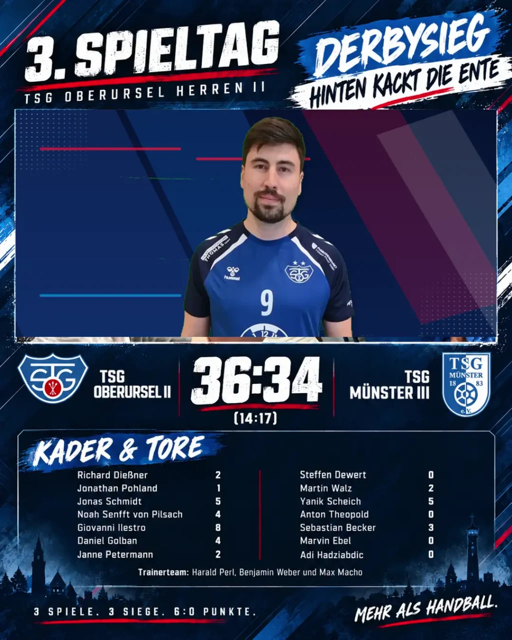 DERBYSIEG Herren 2 gegen Münster